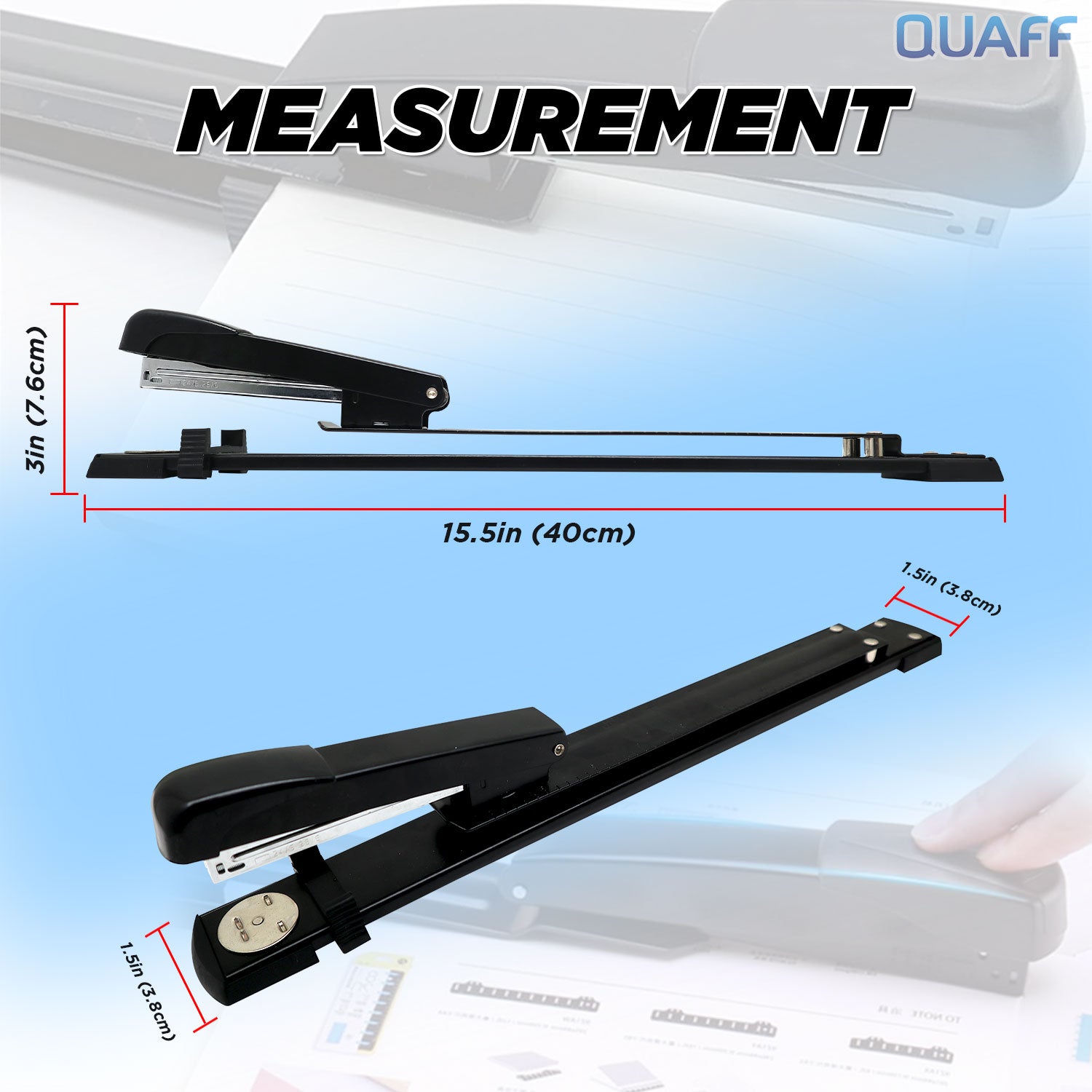 QUAFF Long Arm Stapler 12 inches (25sheets)