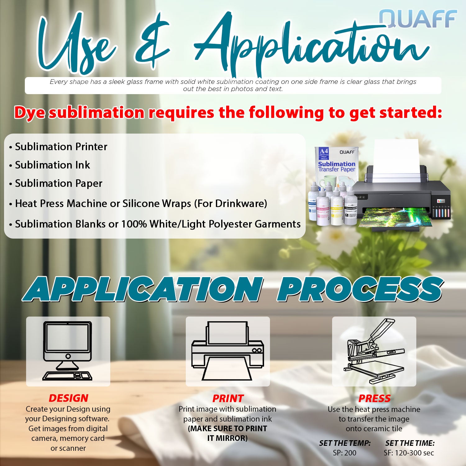 Sublimation Glass Frame