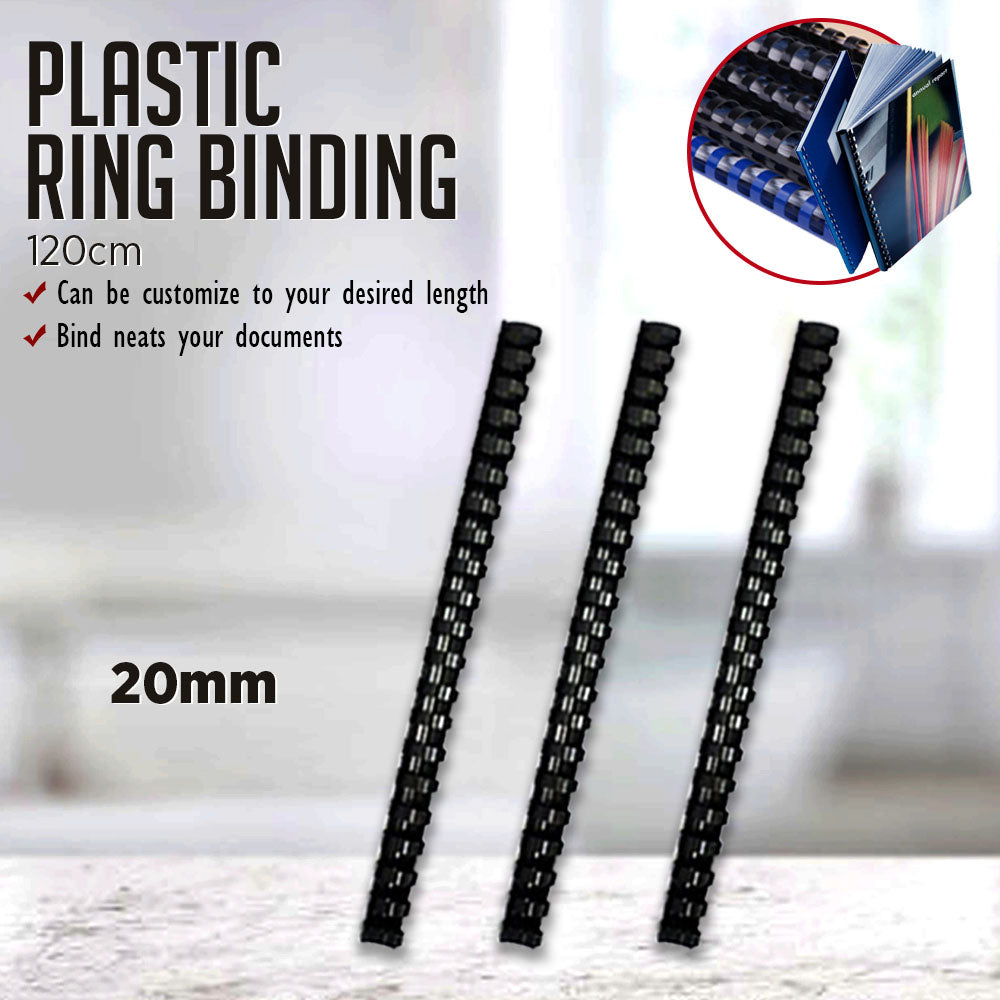 Plastic Ring Binding 120cm (84 RING) (10pcs)