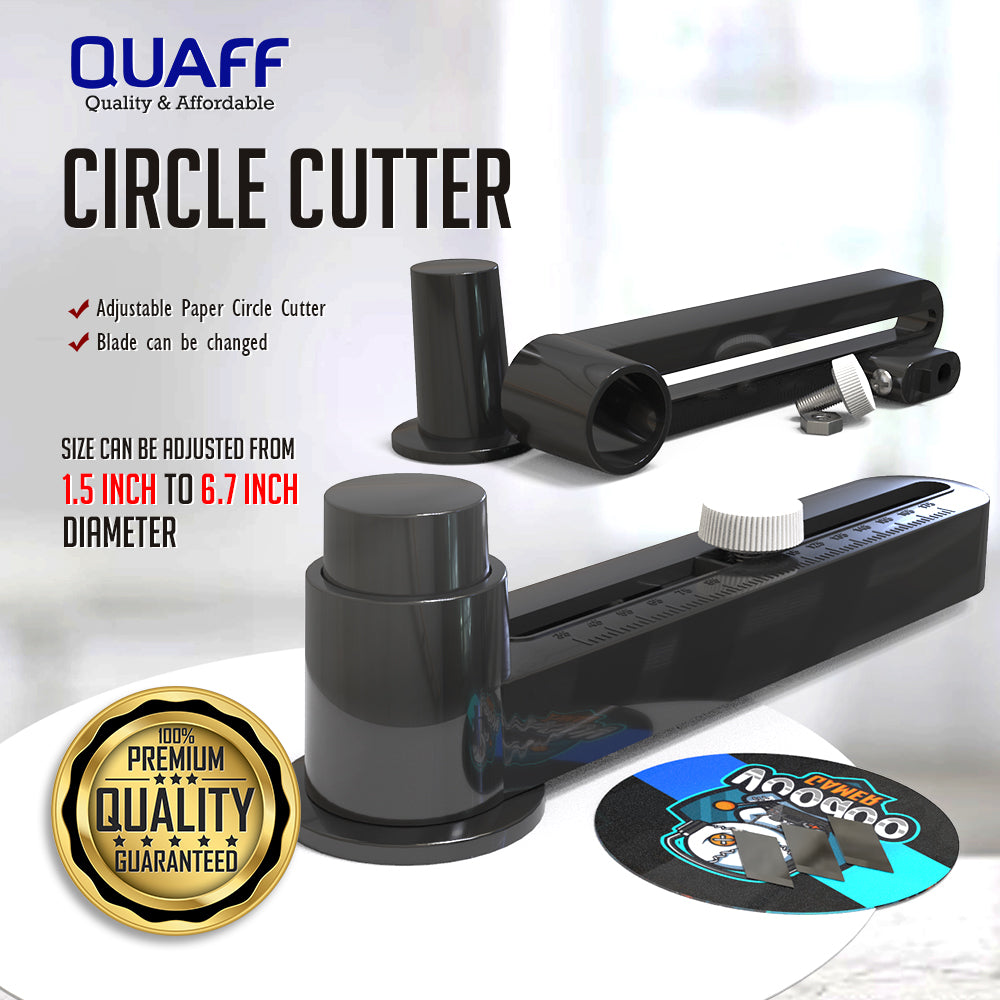QUAFF Circle Cutter Plastic For Button Pin