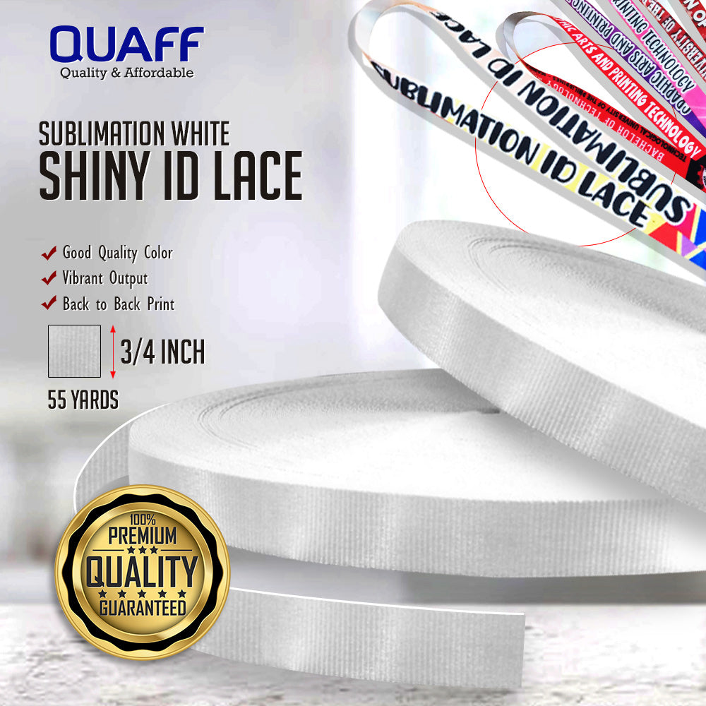 Sublimation ID Lace Shiny white(55yards/roll)