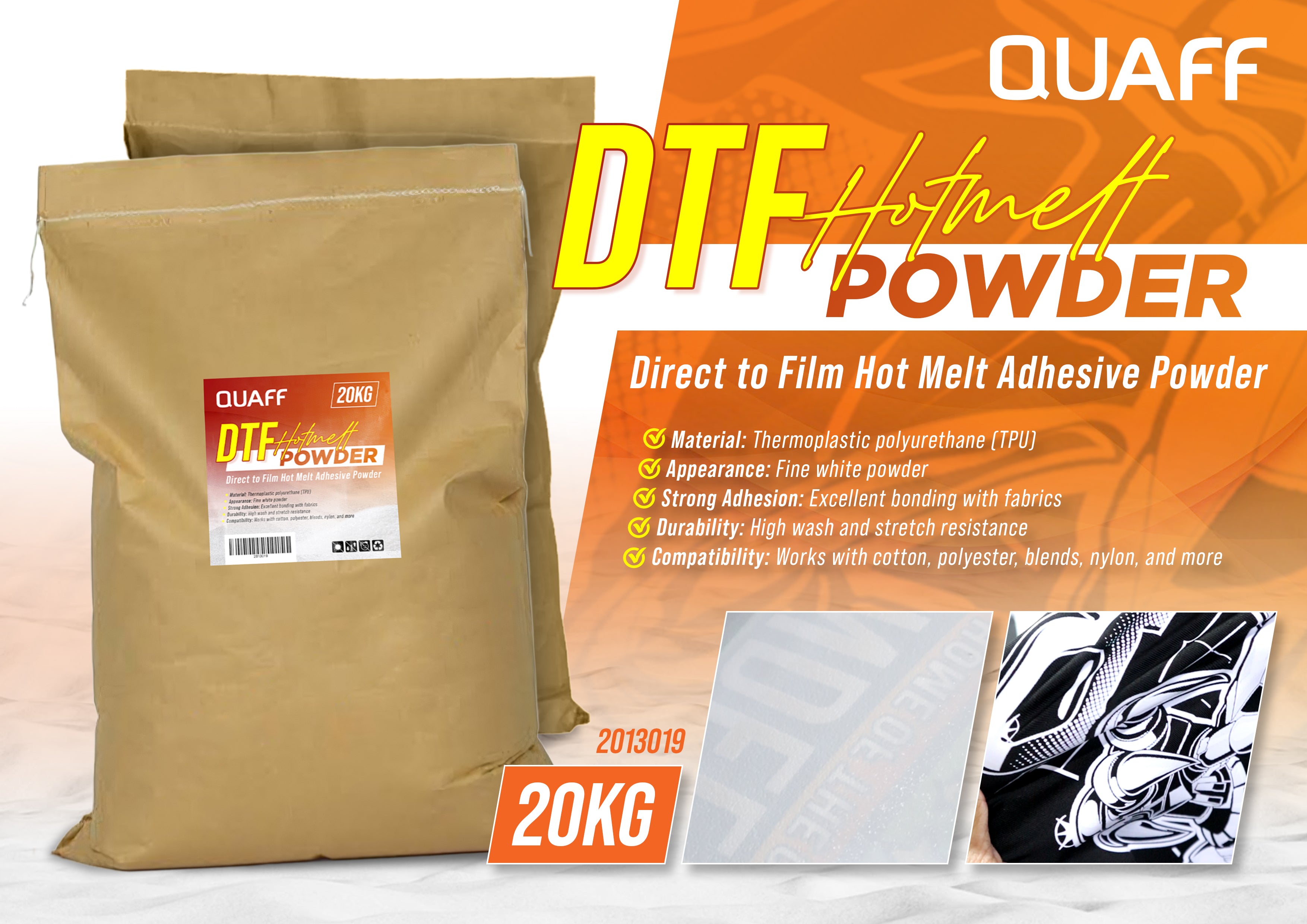 QUAFF DTF HOTMELT POWDER 20KG