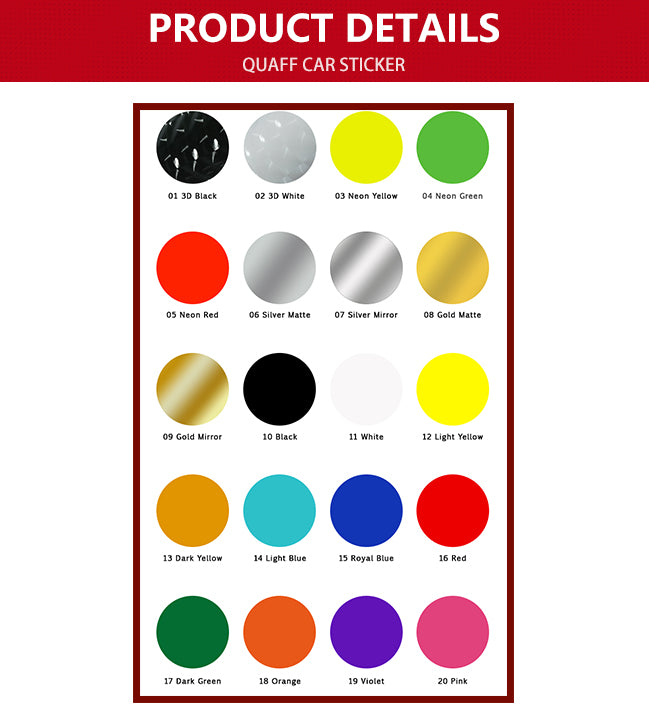 QUAFF Car Sticker PVC