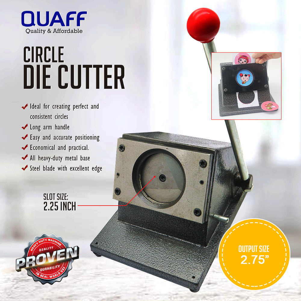 1720#Circle Die Cutter For Button Pin 2.25Inch(Diameter 70MM)