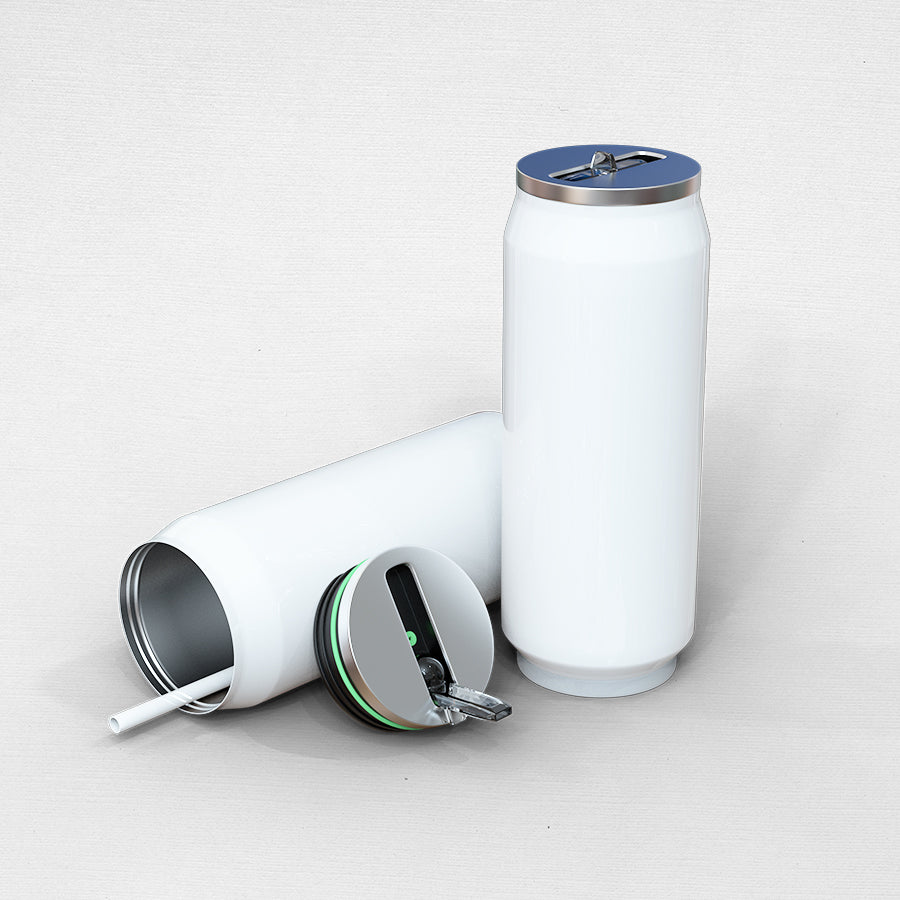 QUAFF Coated Stainless steel coke mug 500ml white