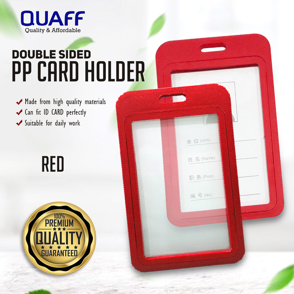 Double-side PP Card Holder 5PCS