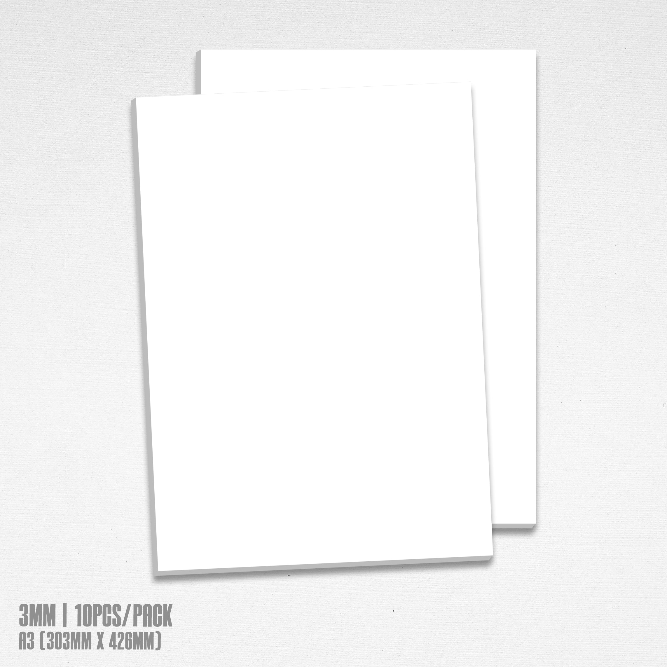 QUAFF PVC Sintra broad White A3 // A4 (10pcs/pack)