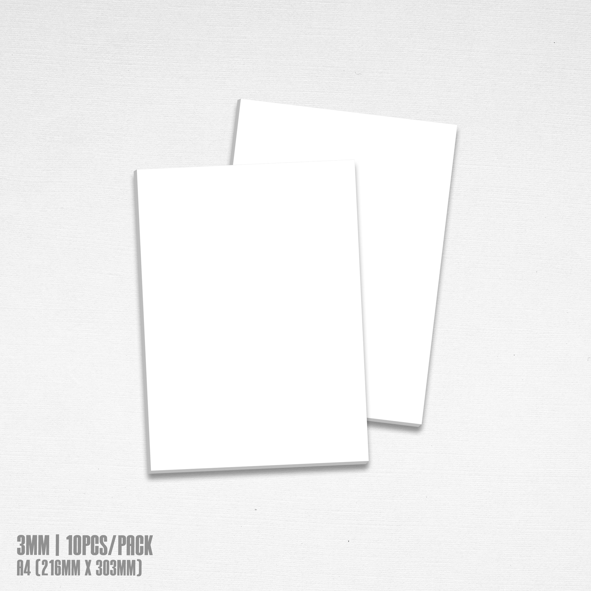 QUAFF PVC Sintra broad White A3 // A4 (10pcs/pack)