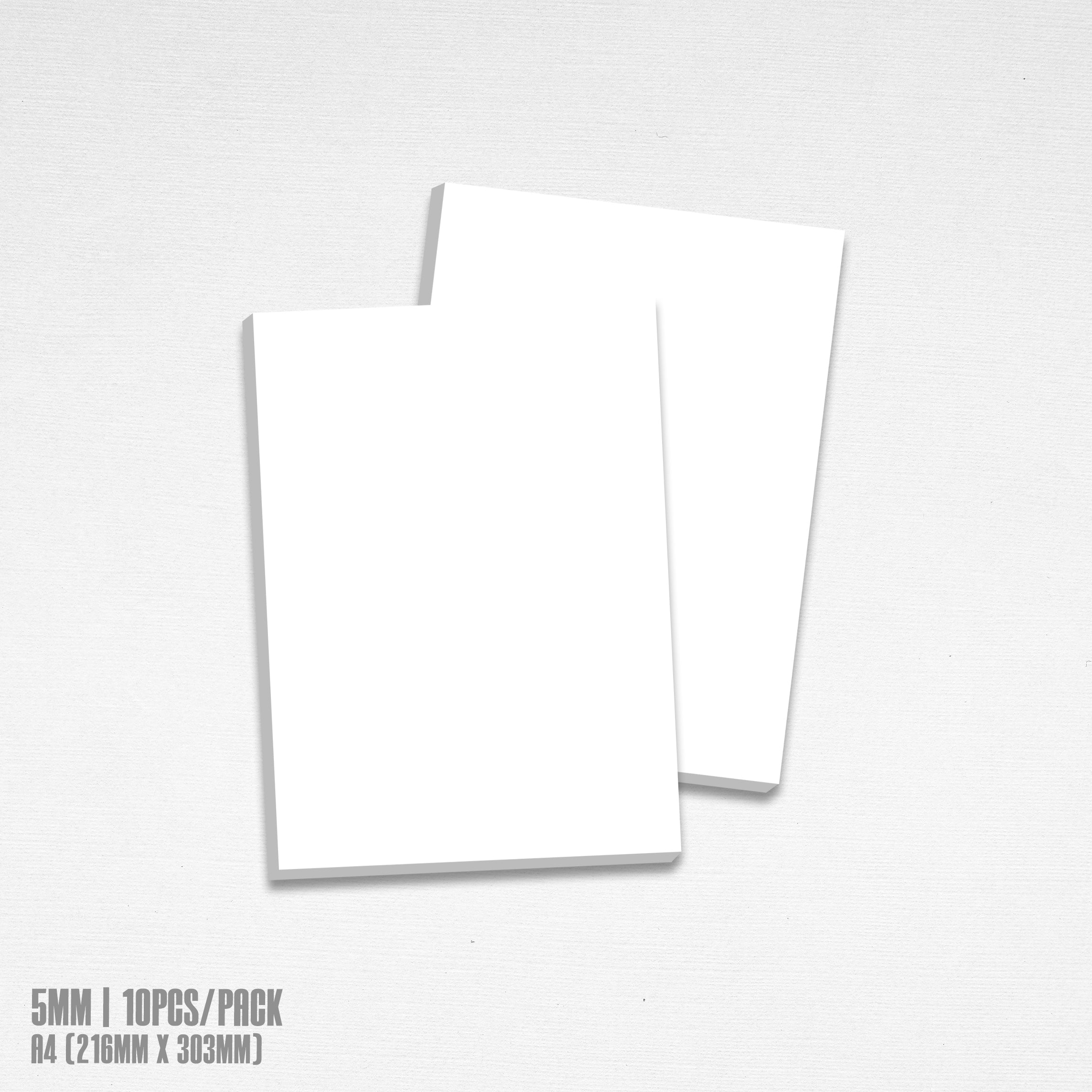 QUAFF PVC Sintra broad White A3 // A4 (10pcs/pack)