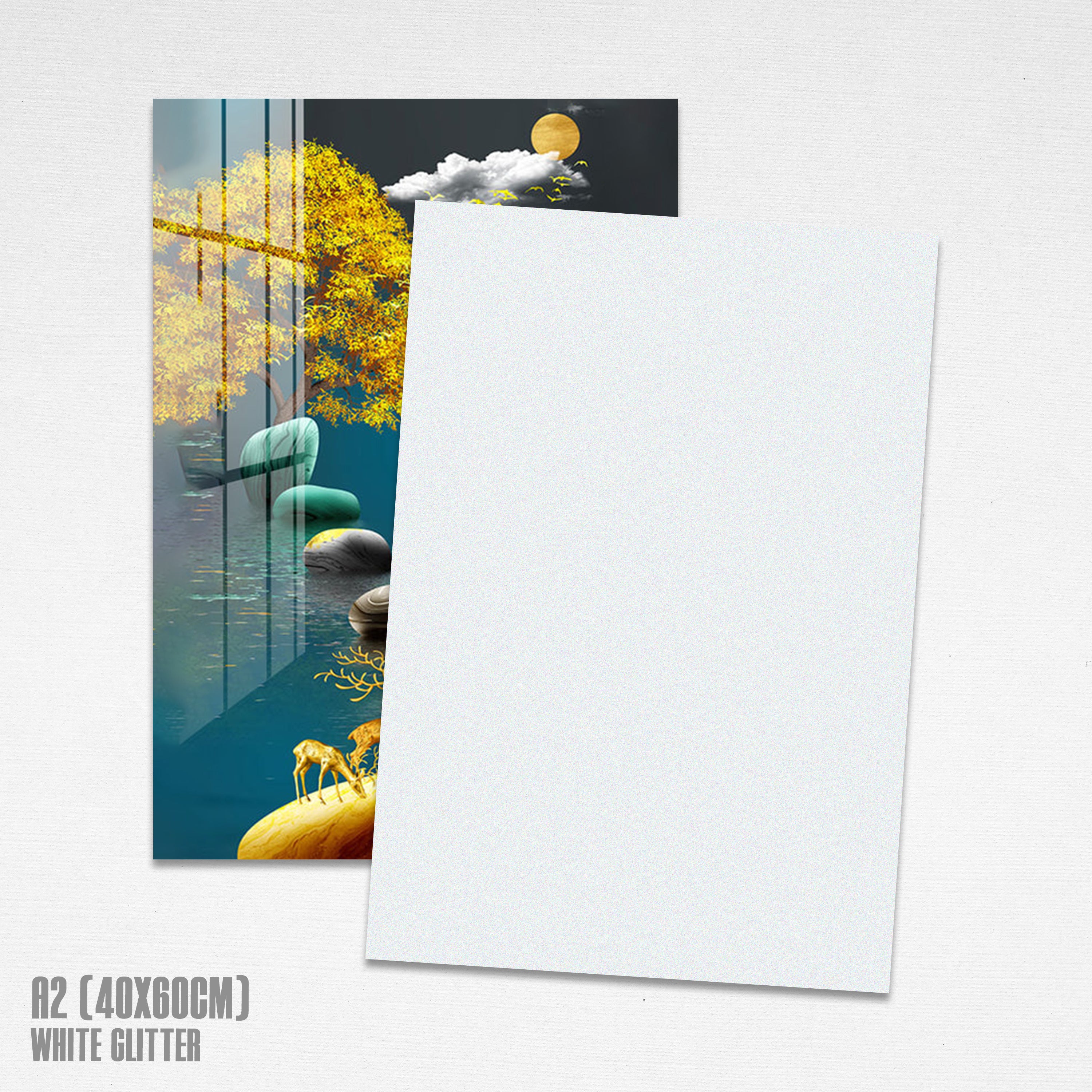 QUAFF Sublimation Metal Sheet(Glitter) A4 // A2