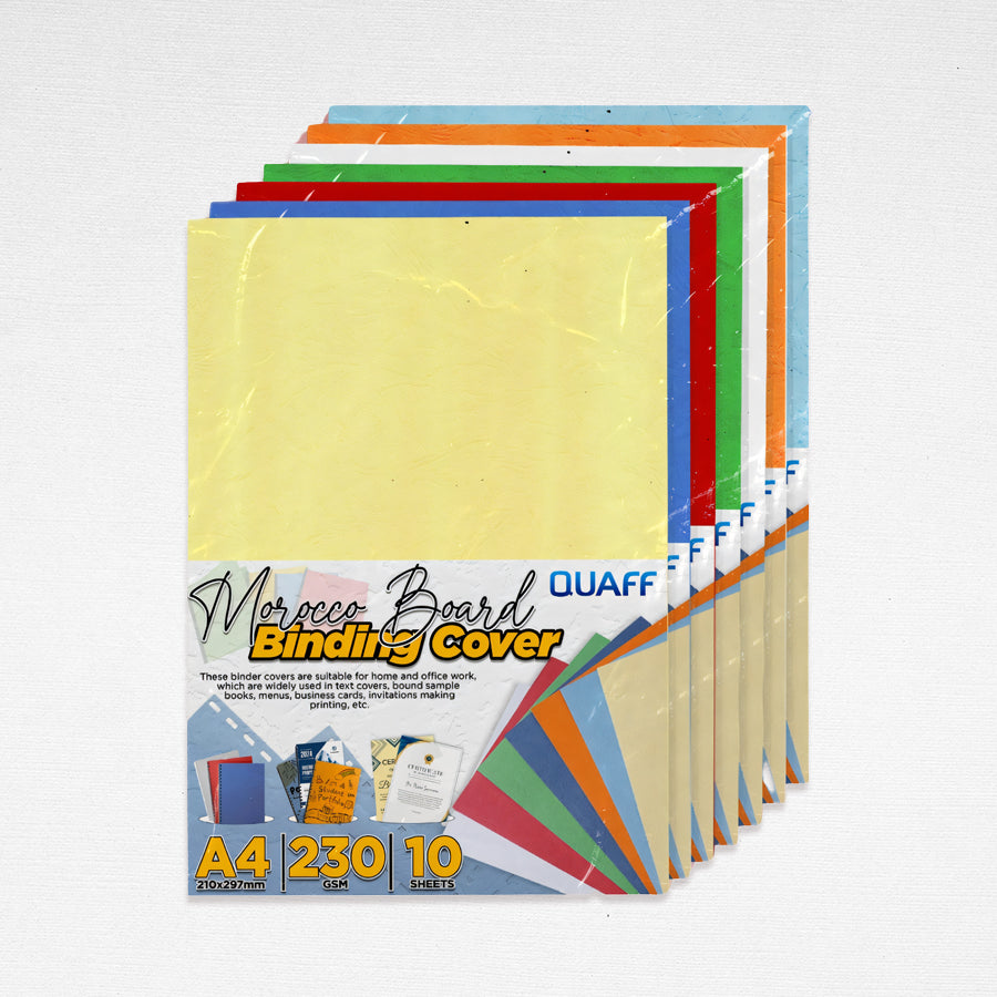 Quaff Morocco Board Paper Binding Cover 230GSM 10Sheets Textured Cover