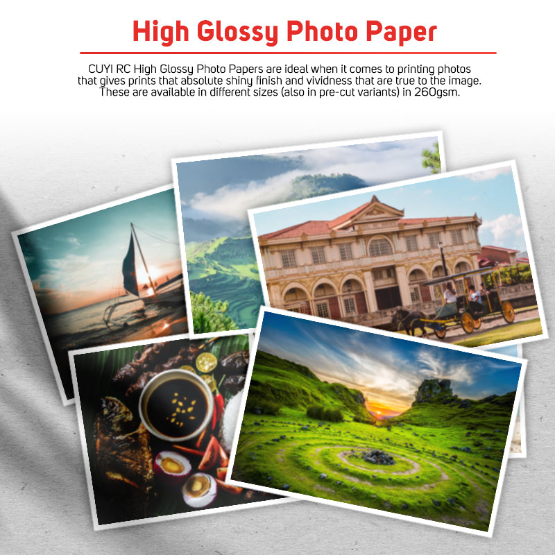 RC Glossy Photo Paper 3R / 4R / 5R / A4 / A3