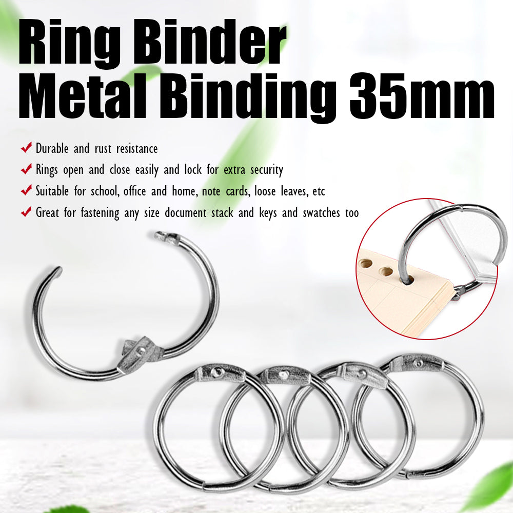 Metal Loose Leaf Book Binder Hoop Ring Handwork Multifunctional Keychain Circle Photo Album
