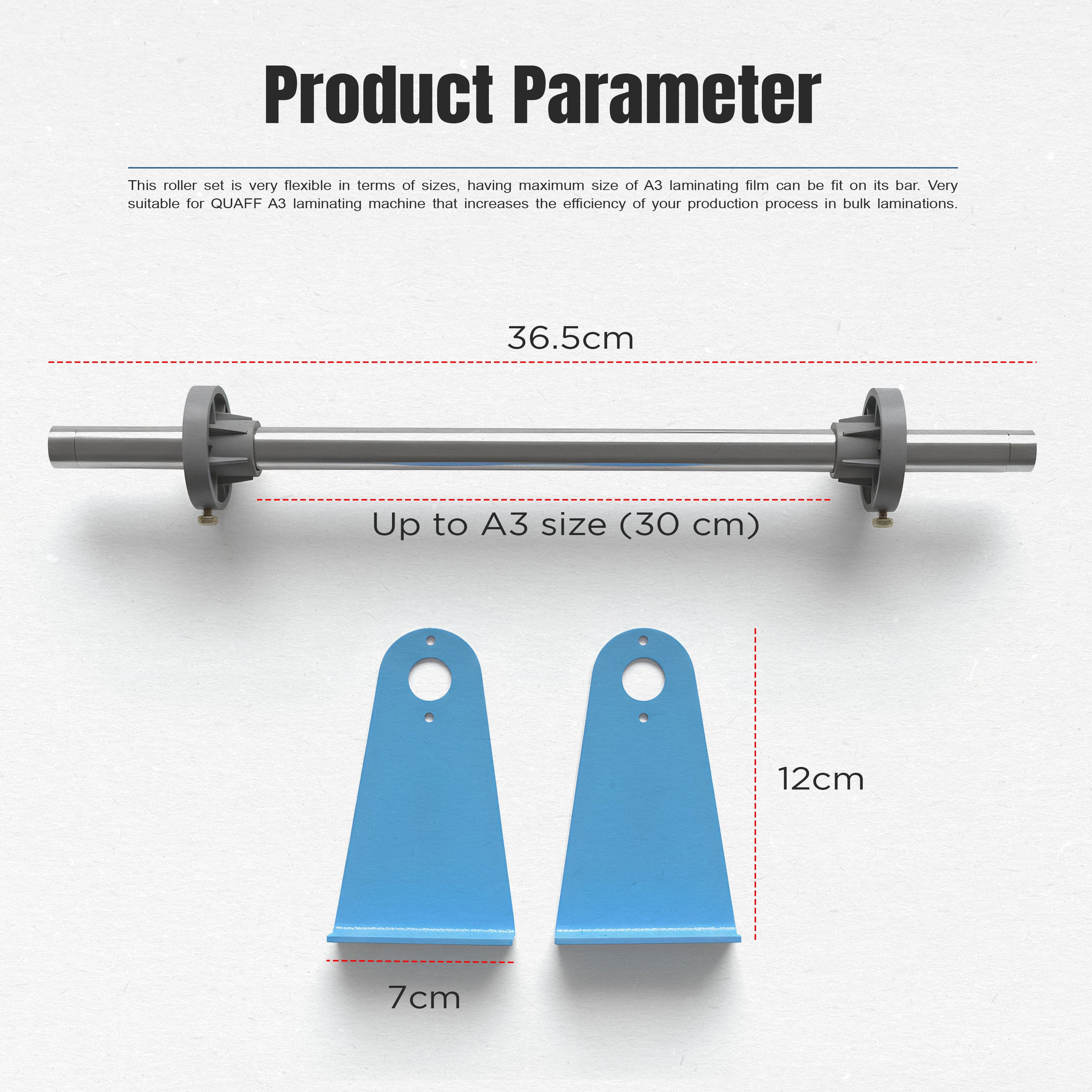 Rollet Set for A3 QUAFF Laminator