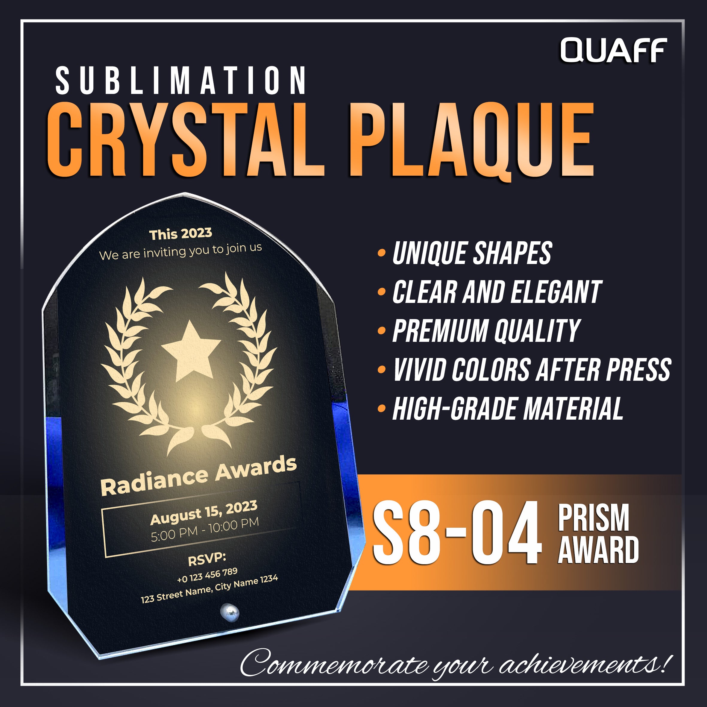Sublimation Plaque S8