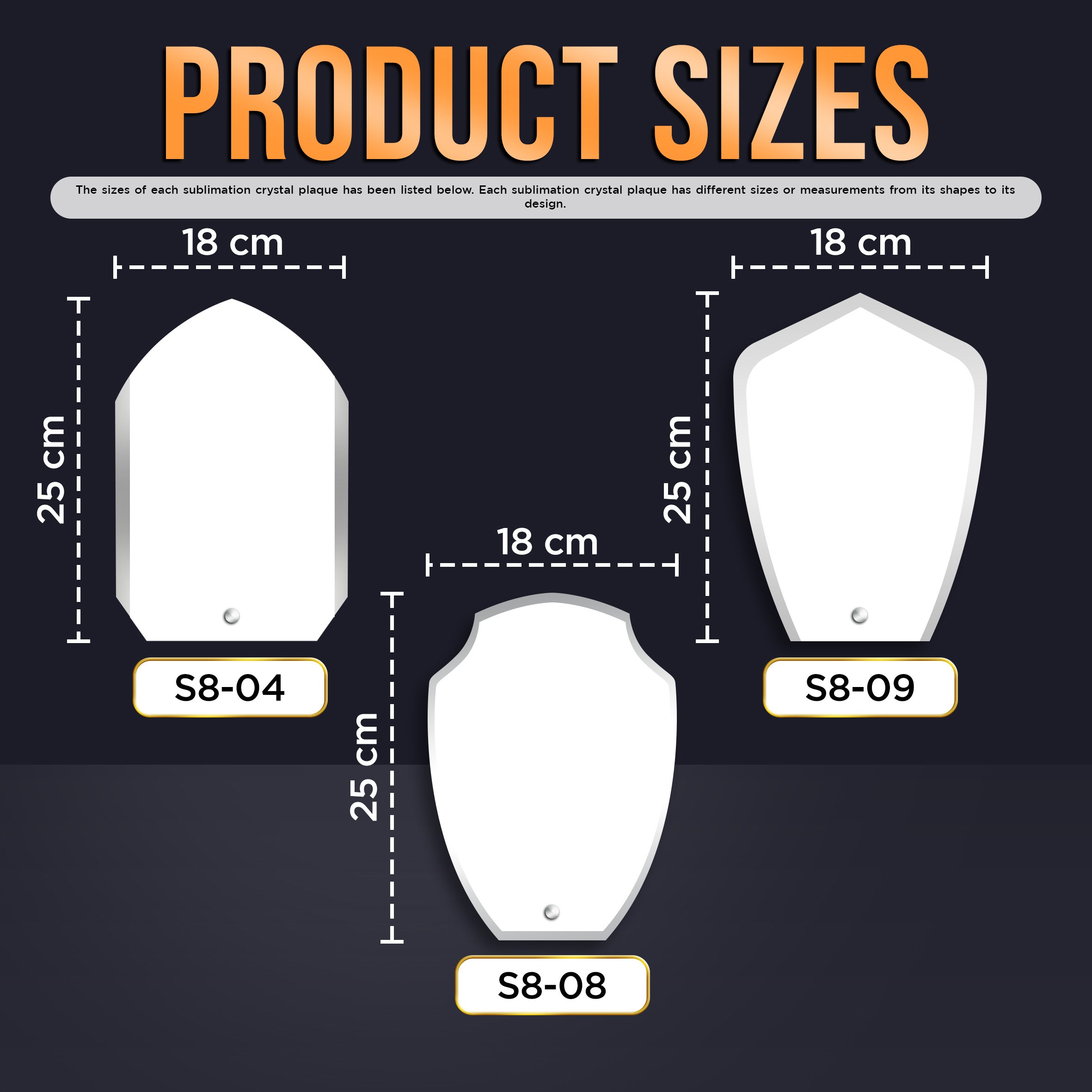 Sublimation Plaque S8