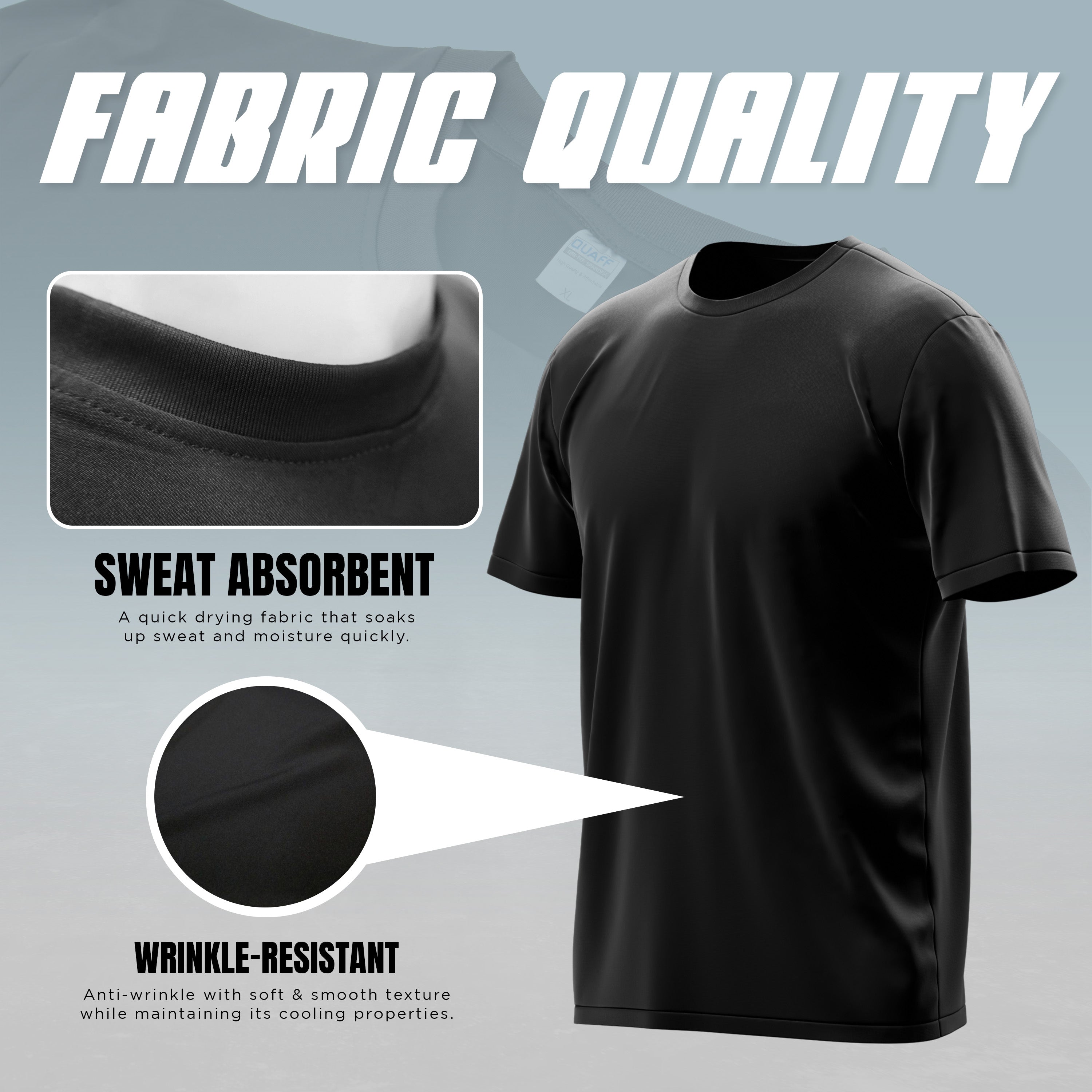 Quaff Spandex T-Shirt 180gsm