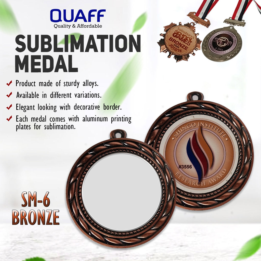 QUAFF Sublimation Medal