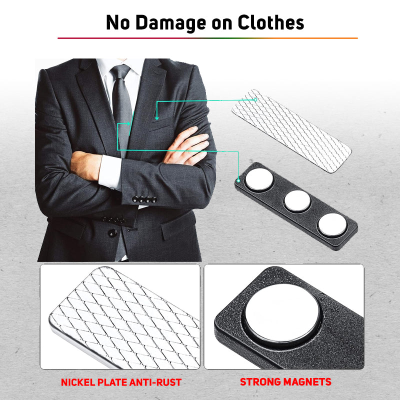 Sublimation Magnetic Metal Name Badge 7x2.2cm (Blanks)