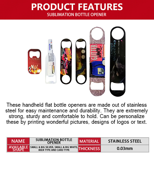Sublimation Bottle Opener