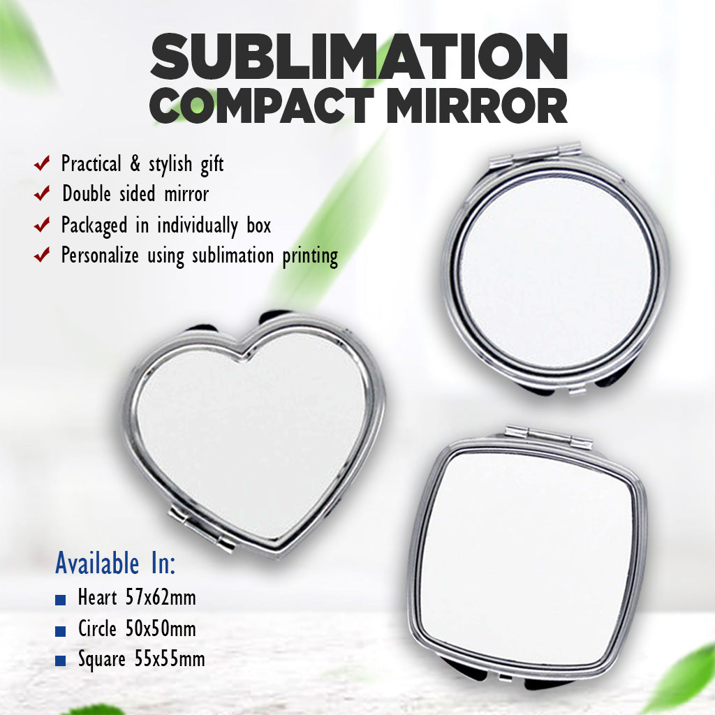 Sublimation Compact Mirror