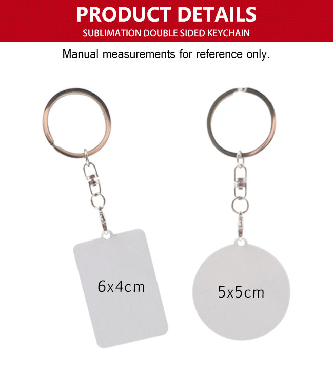 Sublimation Double Sided Metal Keychain