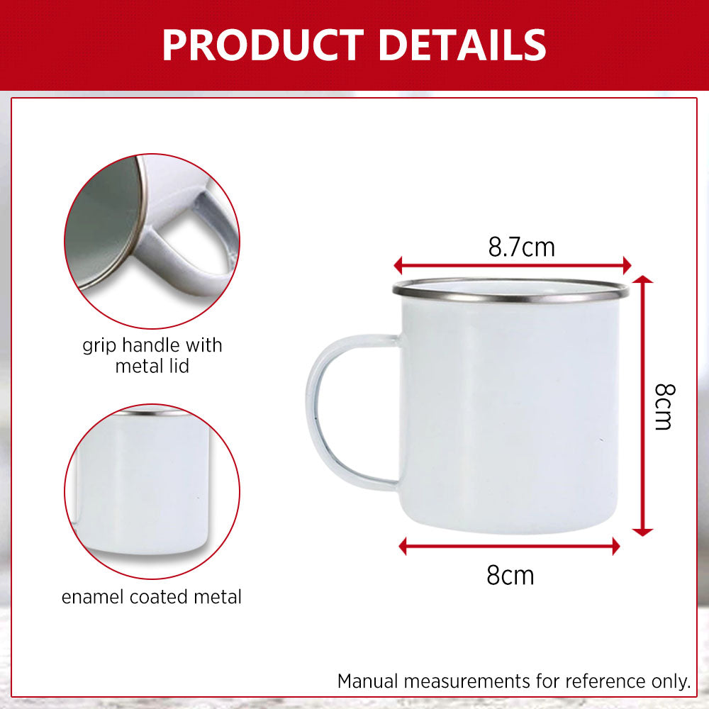 Sublimation Enamel Mugs 350ml