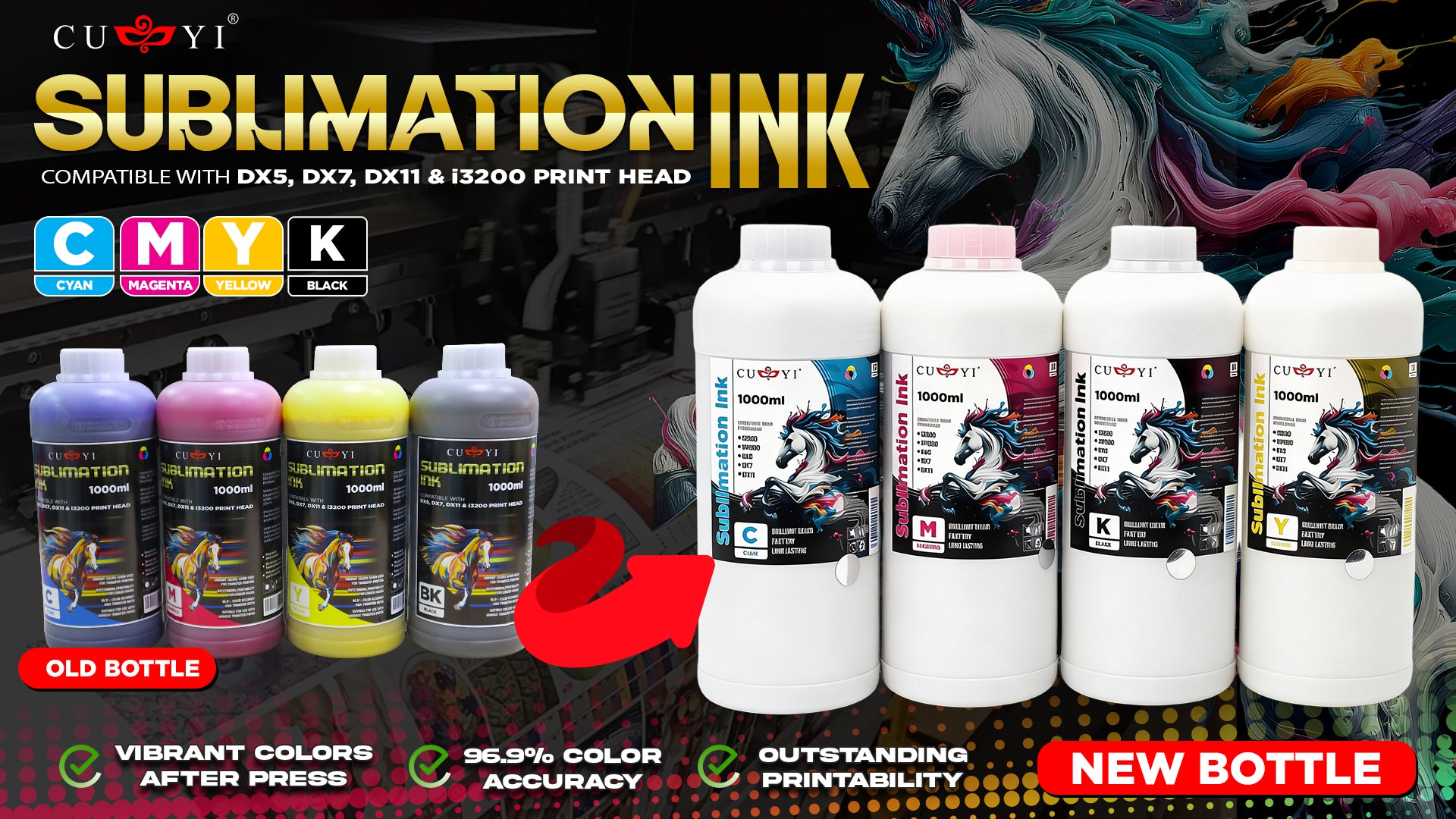 CUYI SUBLIMATION INK (DX5/DX7/DX11/i3200) 1000ml
