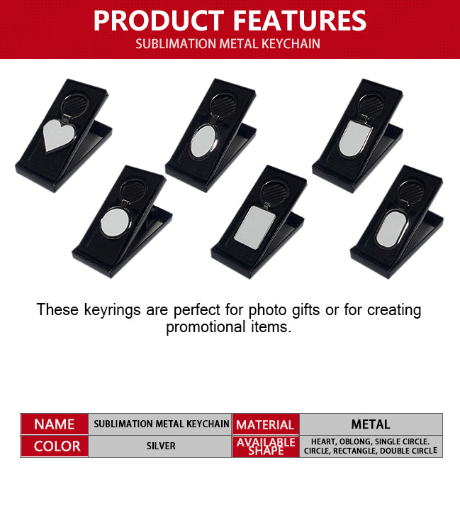 Sublimation Metal Keychains