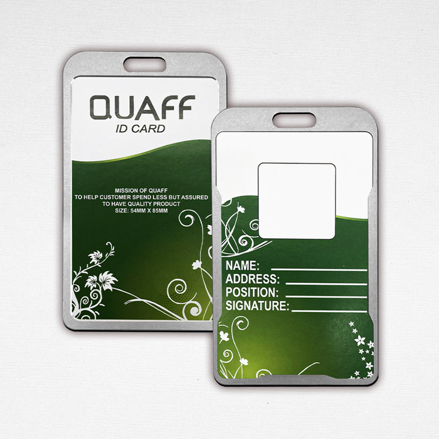 5pcs Vertical Aluminum Alloy Id Holder Jacket Case Protector 86x54mm