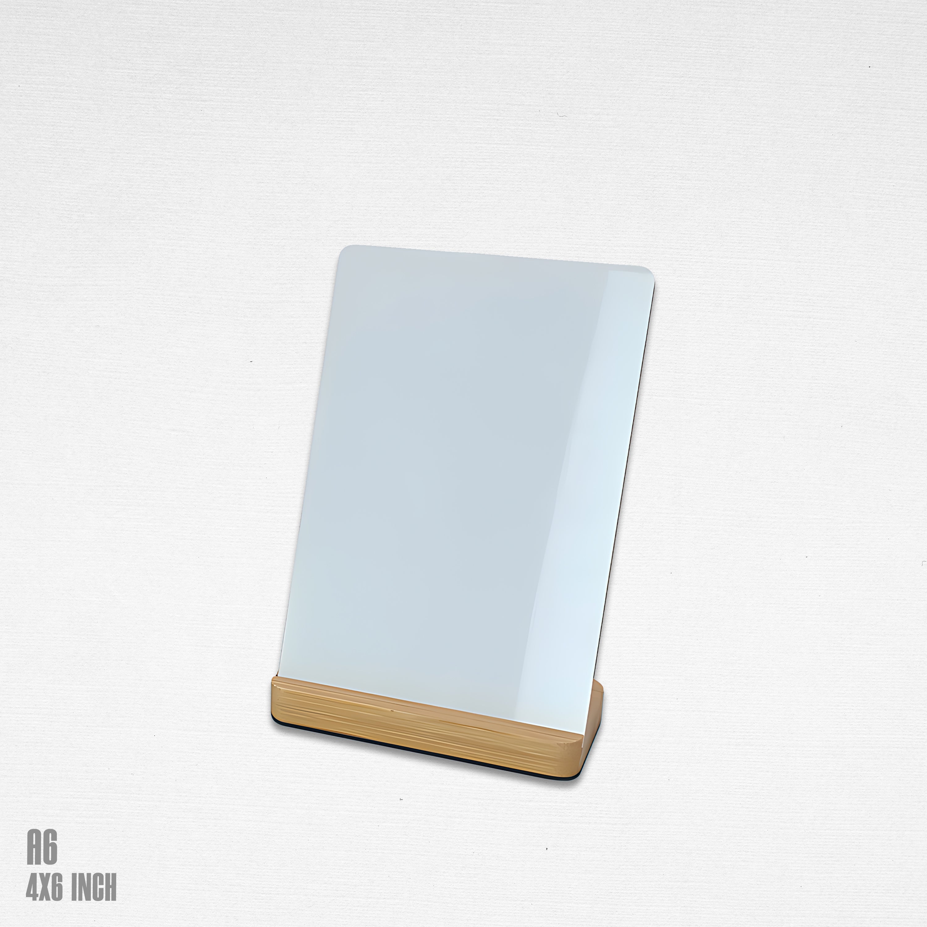 Sublimation Metal Sheet with Bamboo Stand
