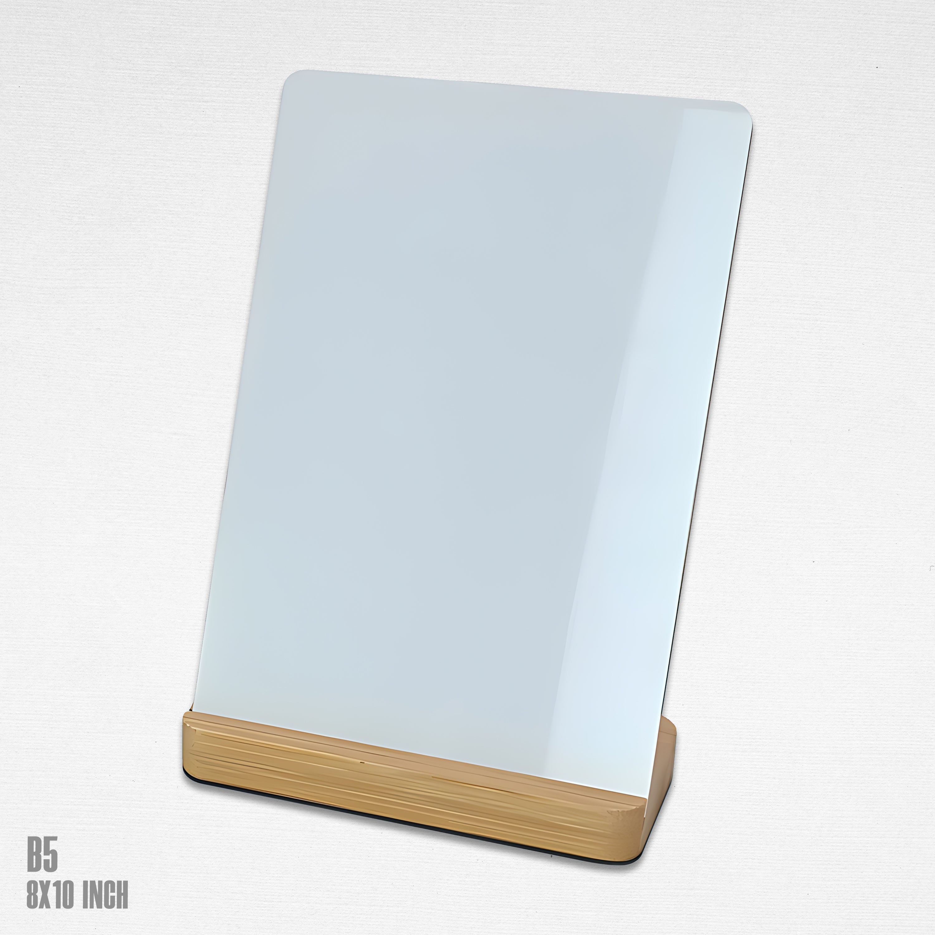 Sublimation Metal Sheet with Bamboo Stand