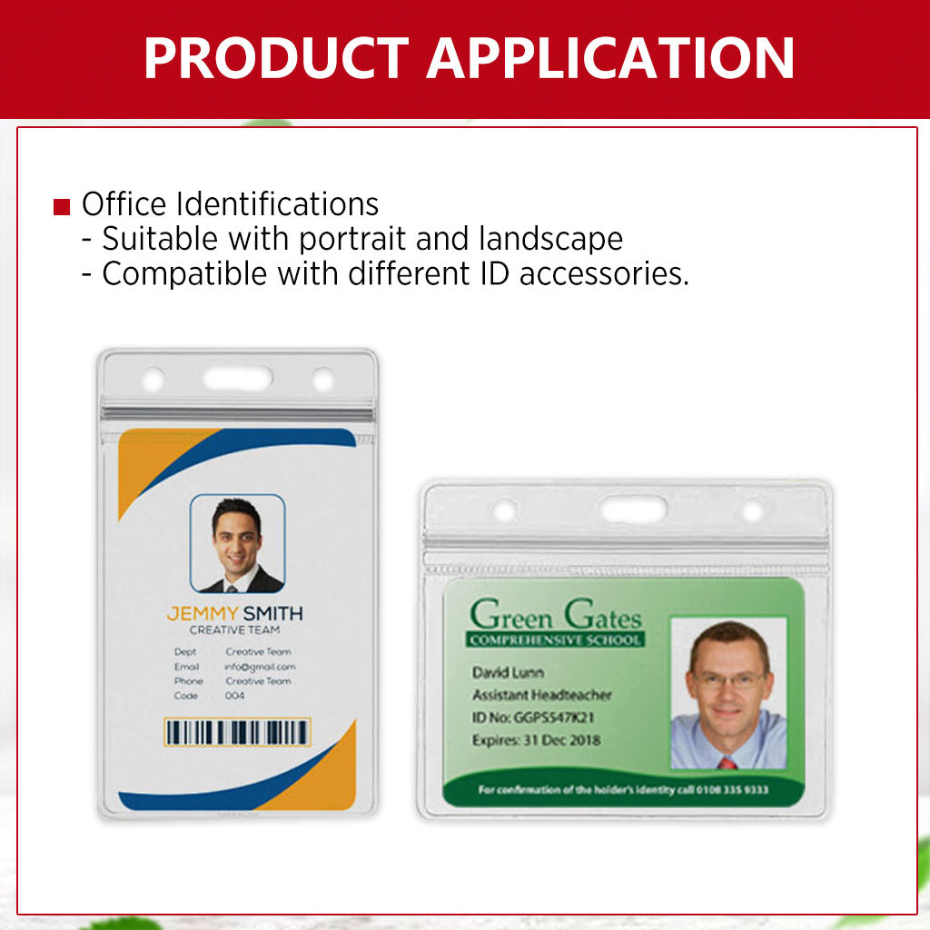Plastic ID Case Transparent Waterproof (10pcs)