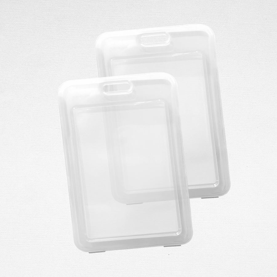 5 Pcs Vertical Colored Transparent Id Holder Case Protector C - 113