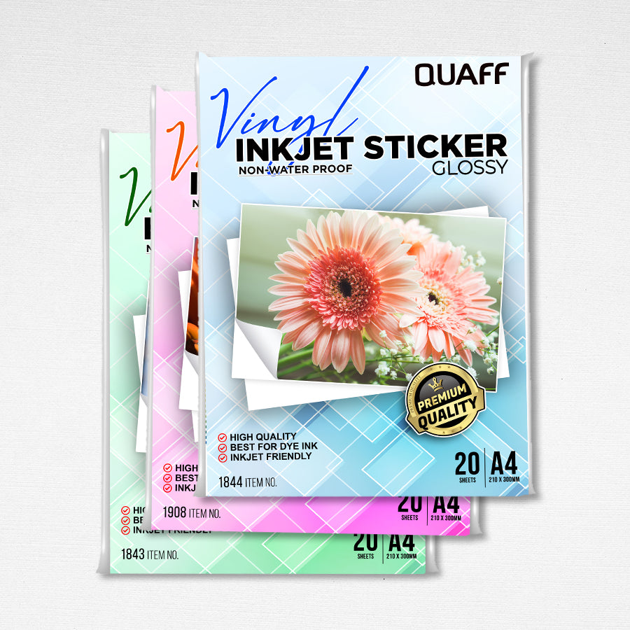 Vinyl Inkjet Sticker (Not Waterproof)
