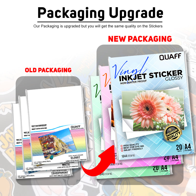 Vinyl Inkjet Sticker (Not Waterproof)