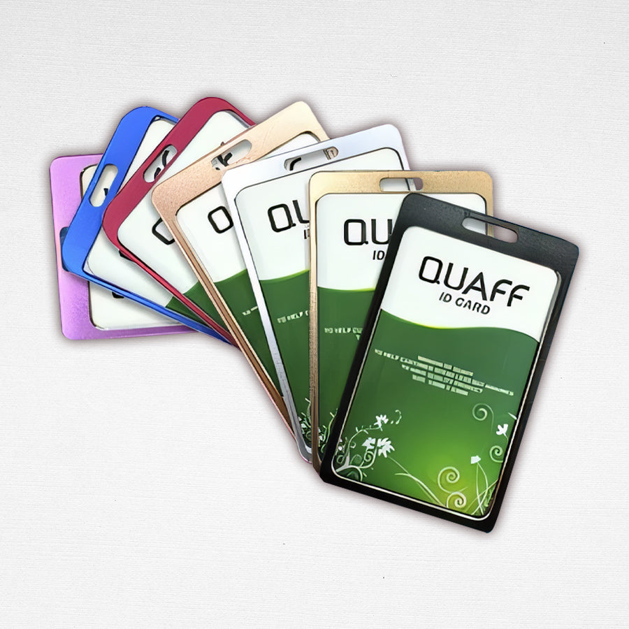 5pcs Vertical Aluminum Alloy Id Holder Jacket Case Protector 86x54mm