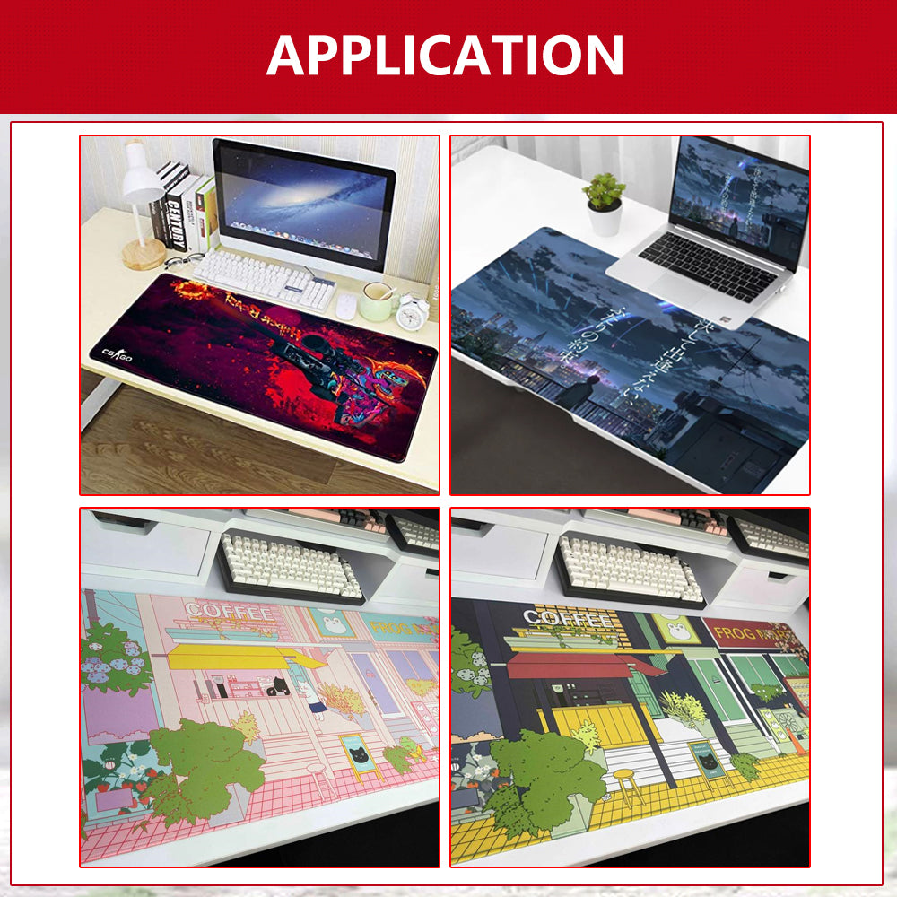 White Gaming Mouse Pad XL