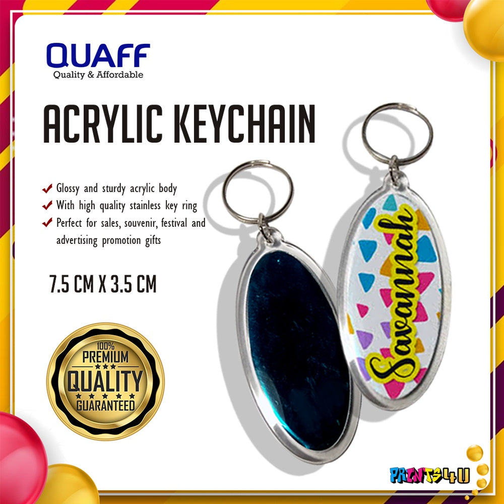 Photo Insert Acrylic Keychain Openable Key Chain 100 Pcs Pack