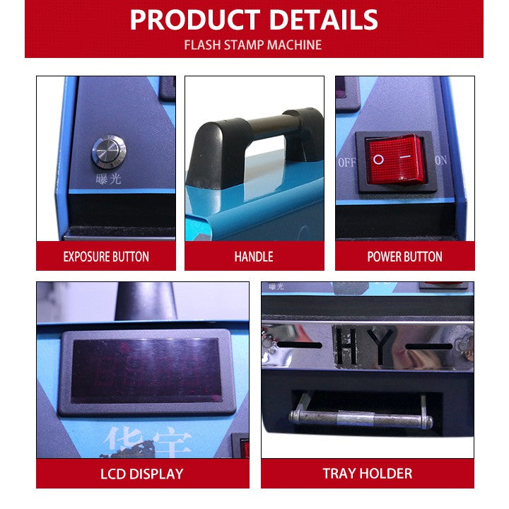 Photosensitive Flash Exposure Stamp Machine For Rubber Making