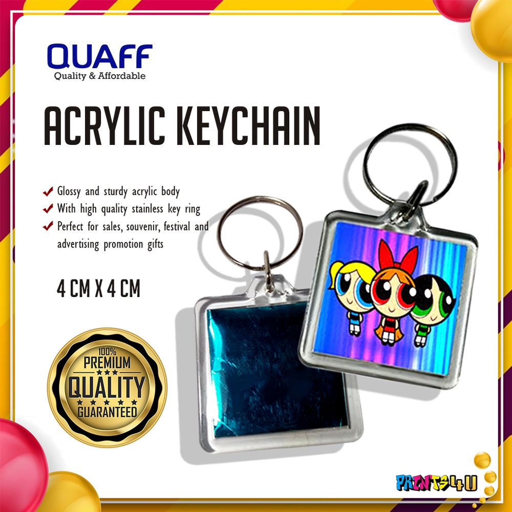 Photo Insert Acrylic Keychain Openable Key Chain 100 Pcs Pack