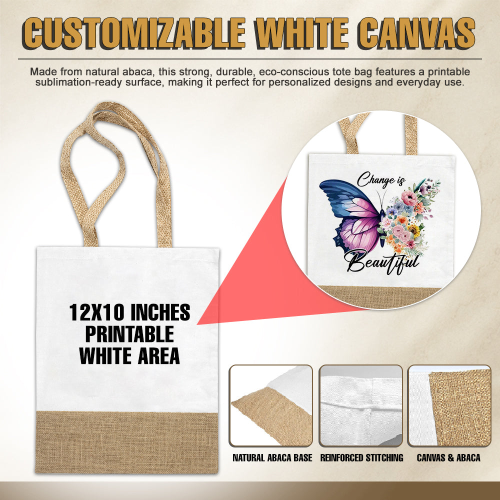 Abaca Canvas Patchwork Bag