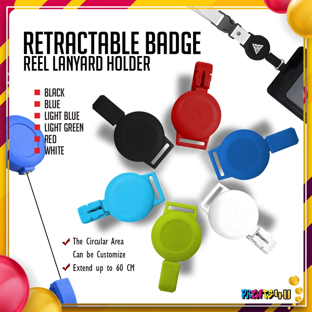 Retractable Reel Badge Holder 10pcs