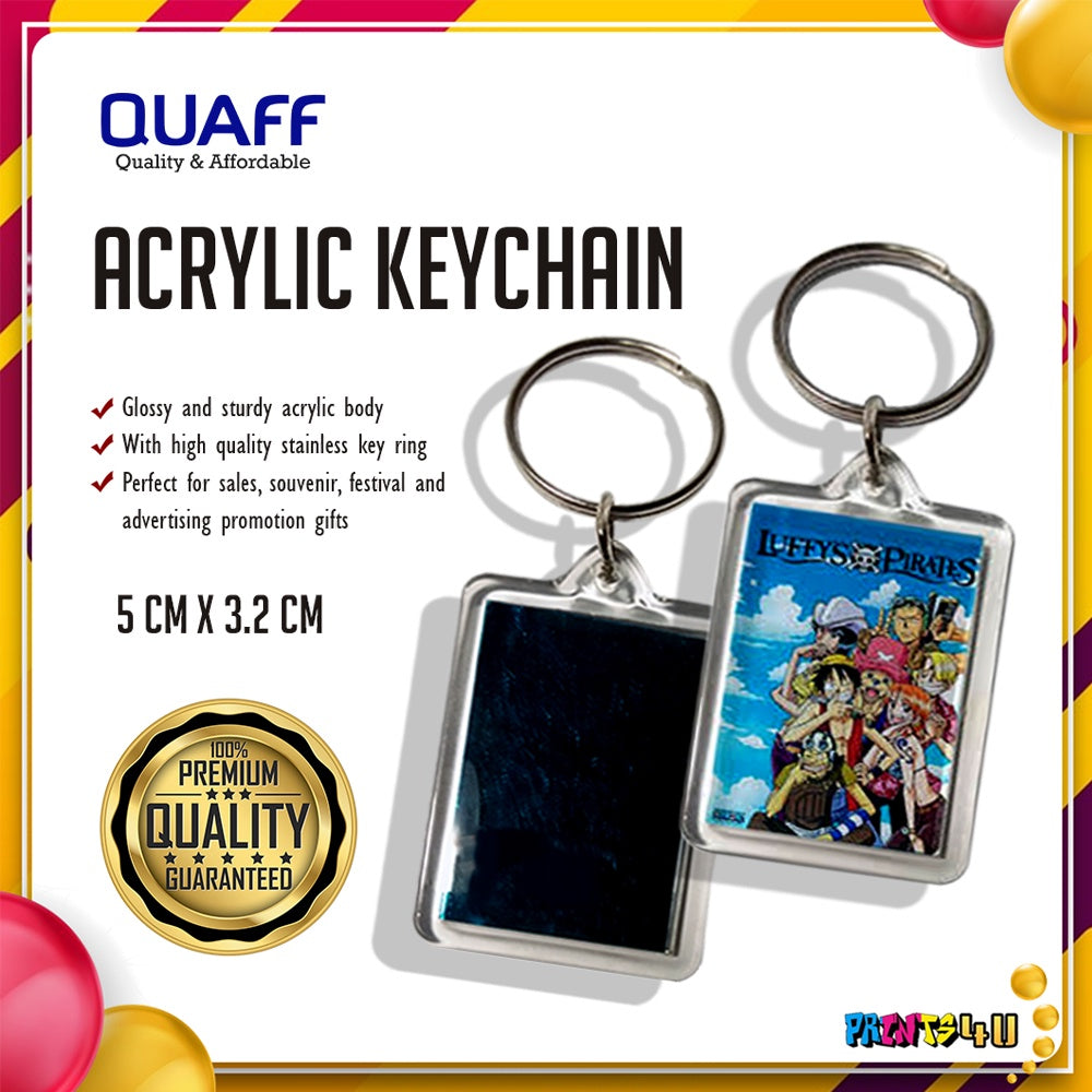 Photo Insert Acrylic Keychain Openable Key Chain 100 Pcs Pack