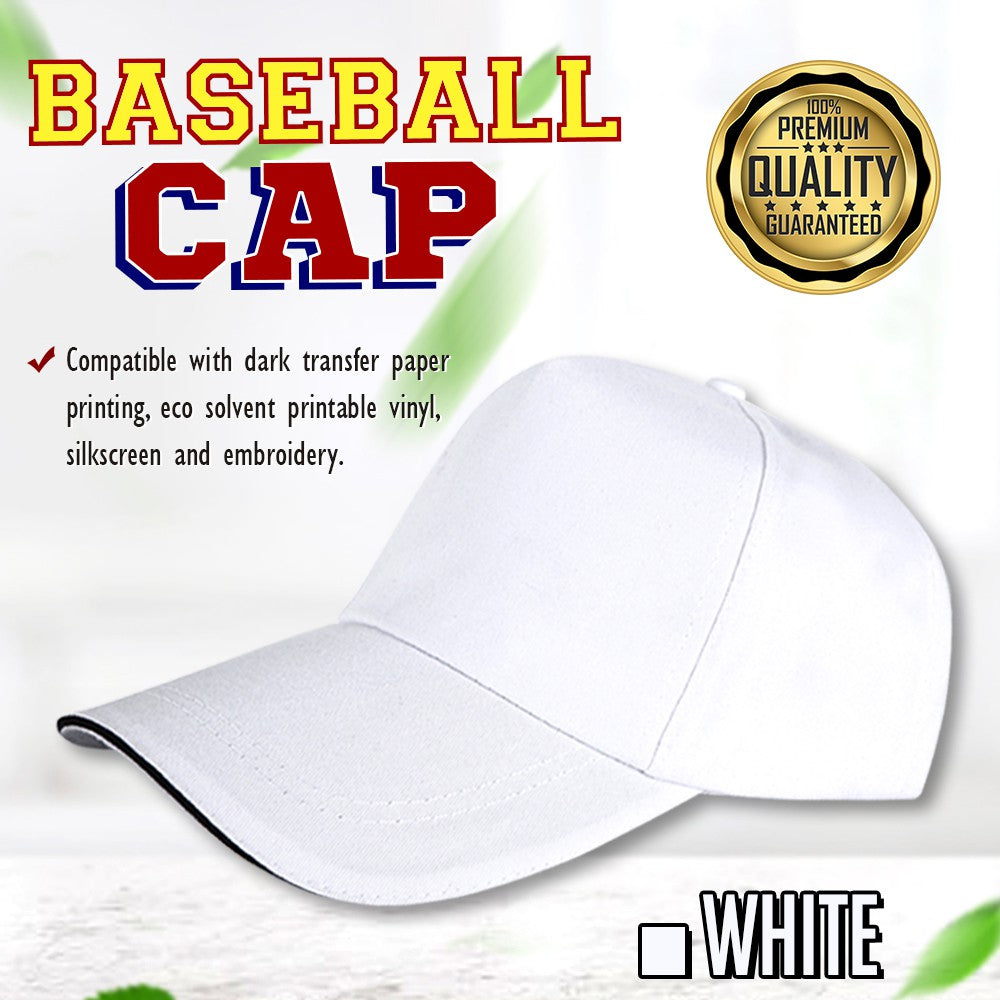 Baseball Cap With Adjustable Metal Strap Buckle Closure And Colored Brim Lining