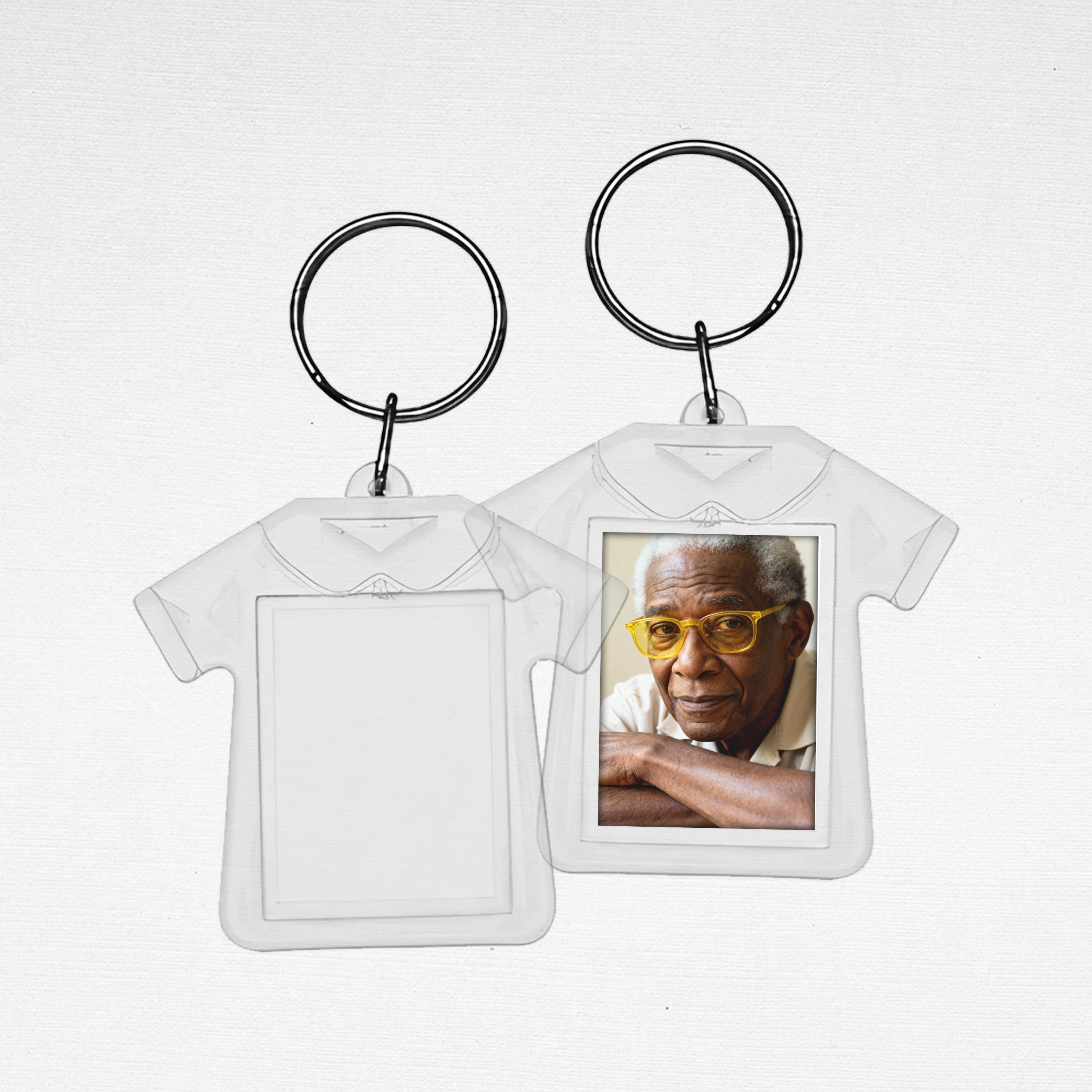 Photo Insert Acrylic Keychain Openable Key Chain 100 Pcs Pack