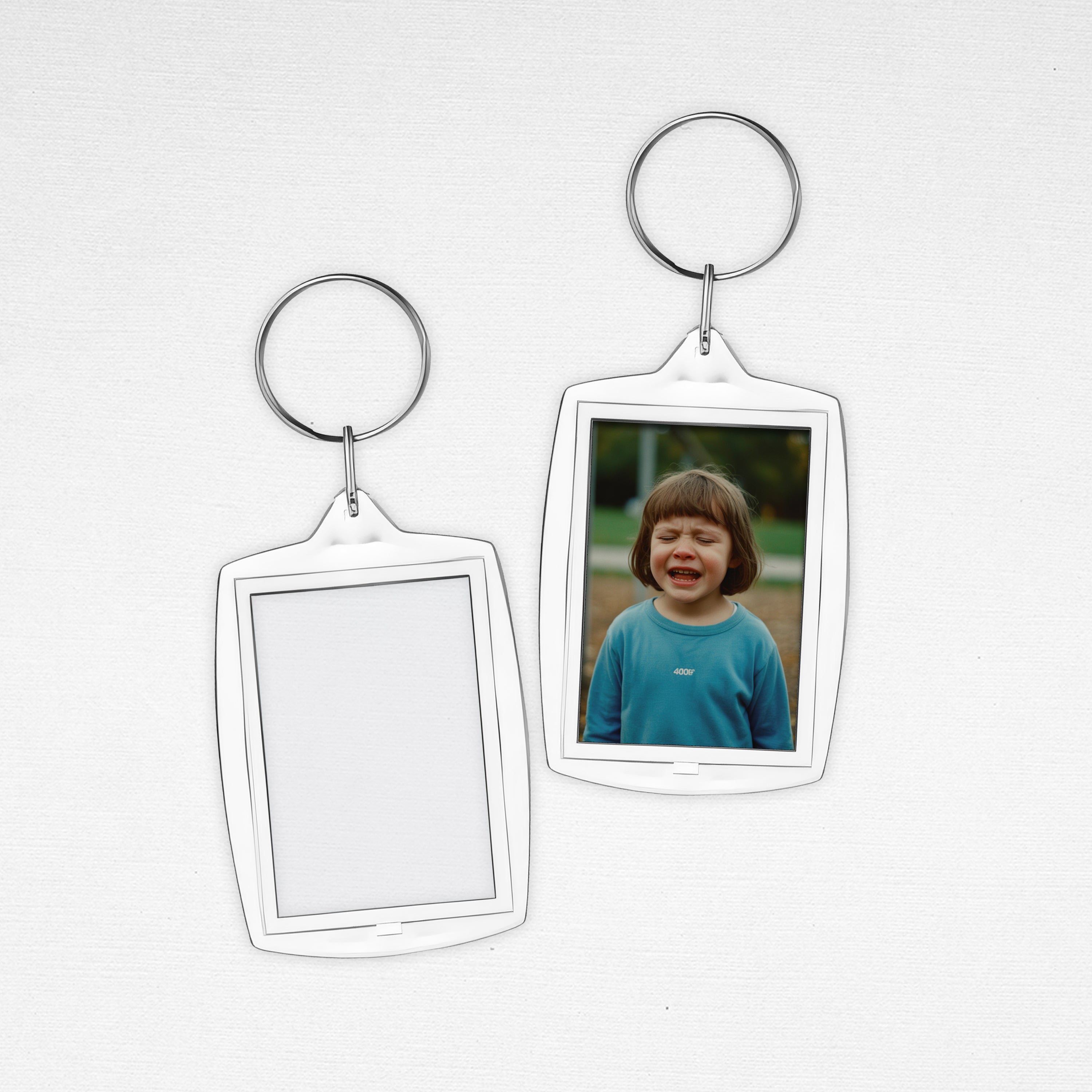 Photo Insert Acrylic Keychain Openable Key Chain 100 Pcs Pack