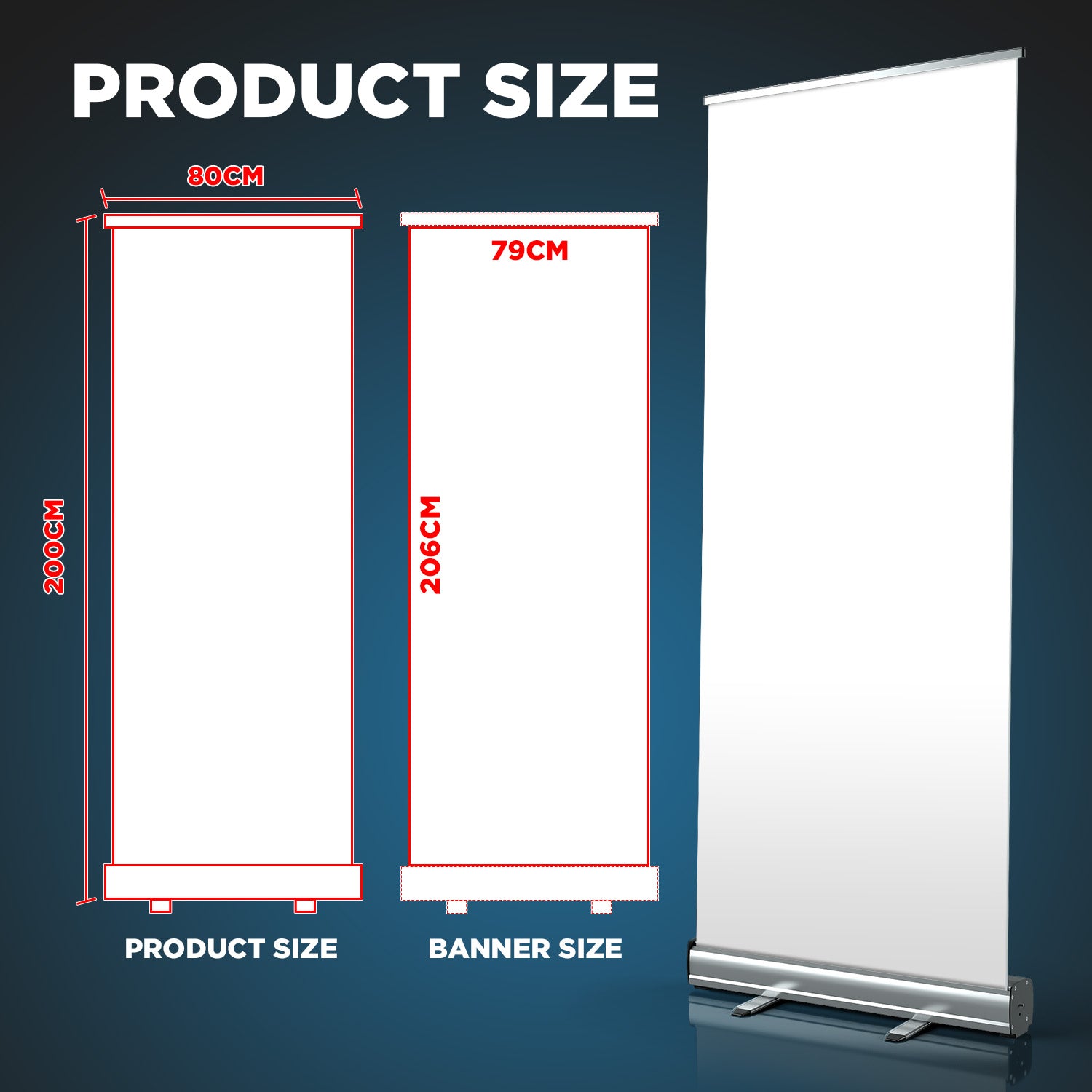 Rollup Stand B Heavy Duty(80*200cm