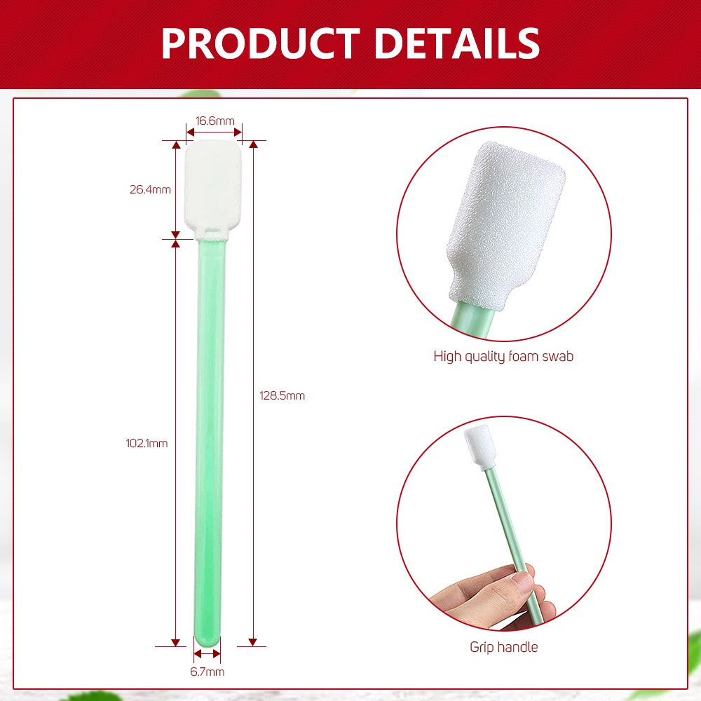 50pcs Sponge Head Cleaning Cleaner Swab For All Large Format And Inkjet Printer Swabs