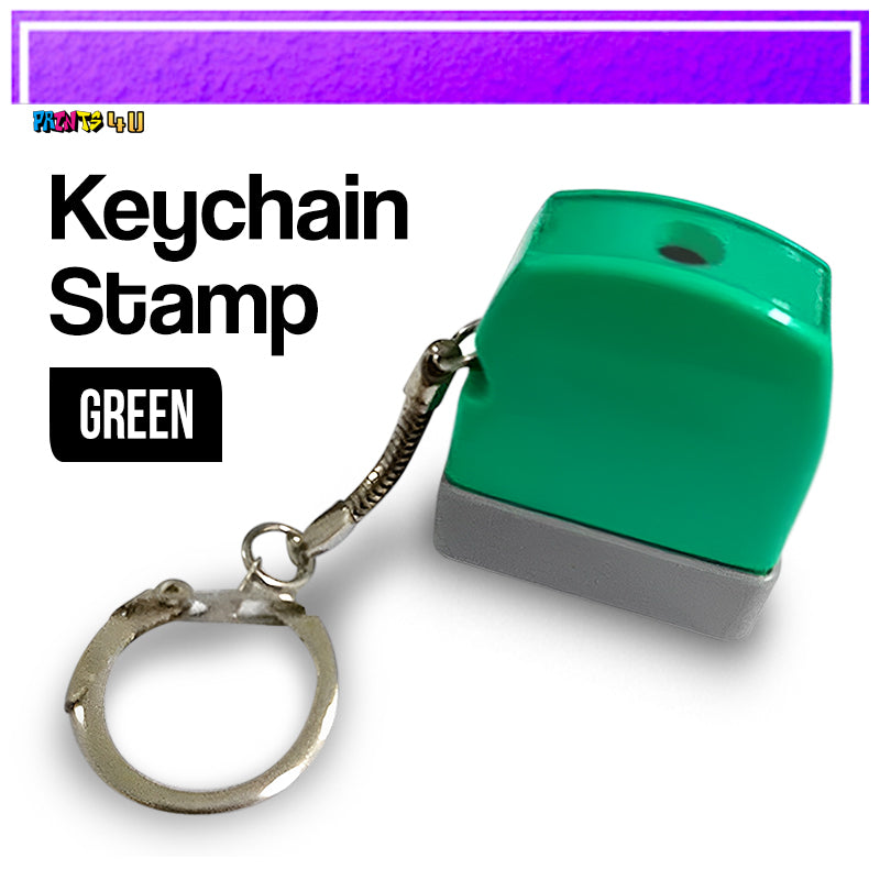Blanks- 35x40mm Printable Photosensitive Self-Inking Key Chain Stamp Set For School And Office Use